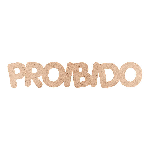 Recorte PROIBIDO Porkys / MDF 3mm