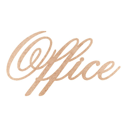 Recorte Office Old Script / MDF 3mm