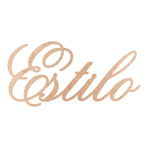 Recorte Estilo Old Script / MDF 3mm