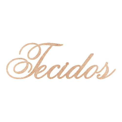 Recorte Tecidos Old Script / MDF 3mm