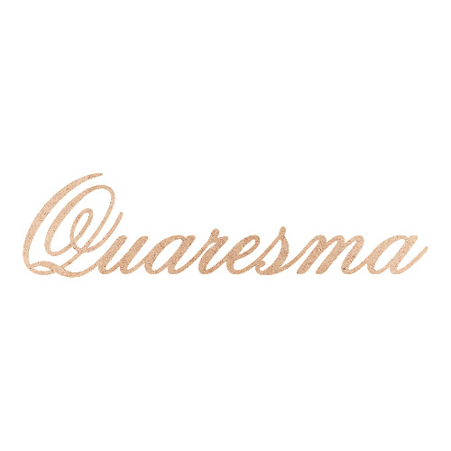 Recorte Quaresma Old Script / MDF 3mm