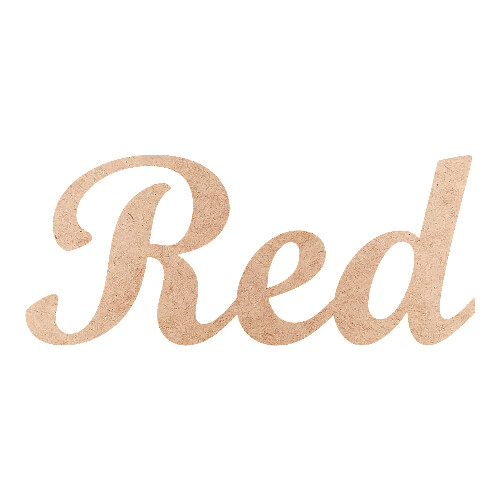 Recorte Red Script Mt Std / MDF 3mm