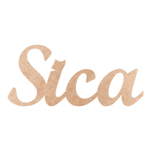 Recorte Sica Script Mt Std / MDF 3mm