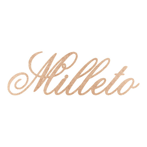 Recorte Milleto Old Script / MDF 3mm