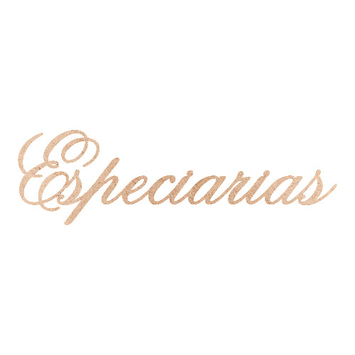 Recorte Especiarias Old Script / MDF 3mm