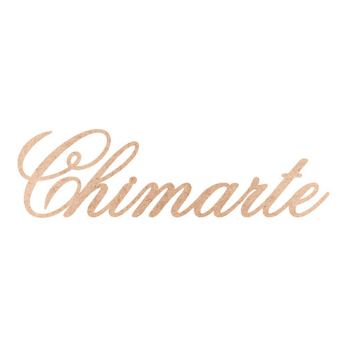 Recorte Chimarte Old Script / MDF 3mm