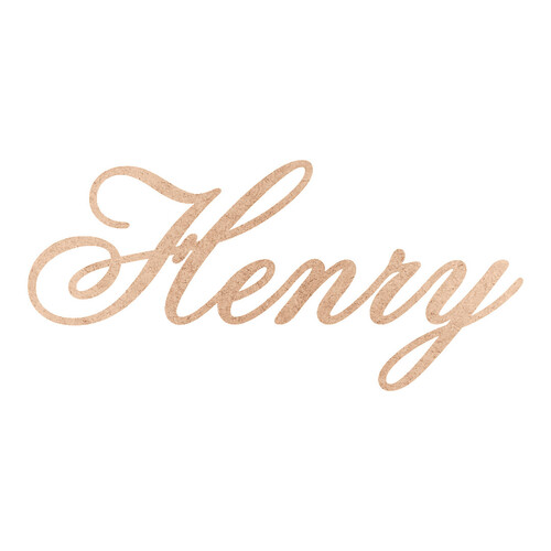 Recorte Henry Old Script / MDF 3mm