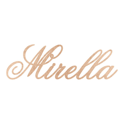 Recorte Mirella Old Script / MDF 3mm