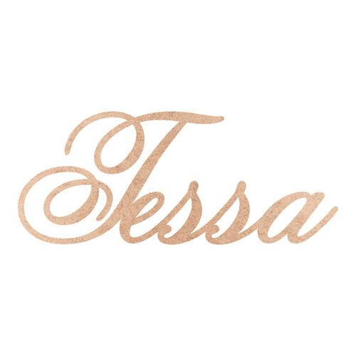 Recorte Tessa Old Script / MDF 3mm