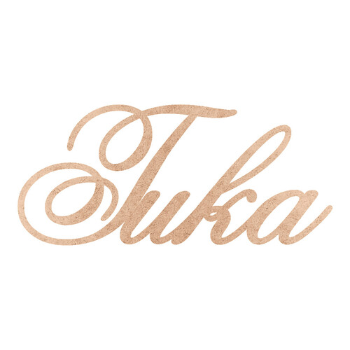 Recorte Tuka Old Script / MDF 3mm