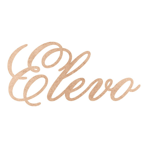 Recorte Elevo Old Script / MDF 3mm