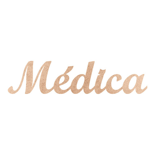 Recorte Médica Script Mt Std / MDF 3mm