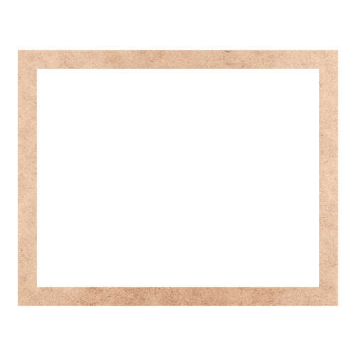 Recorte Moldura Ret 20 x 25 cm Borda 1,5 cm / MDF 3mm