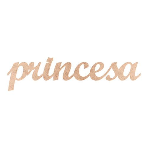 Recorte princesa Script Mt Std / MDF 3mm