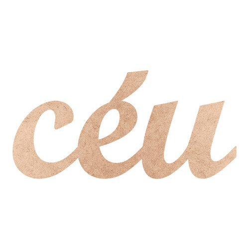 Recorte céu Script Mt Std / MDF 3mm