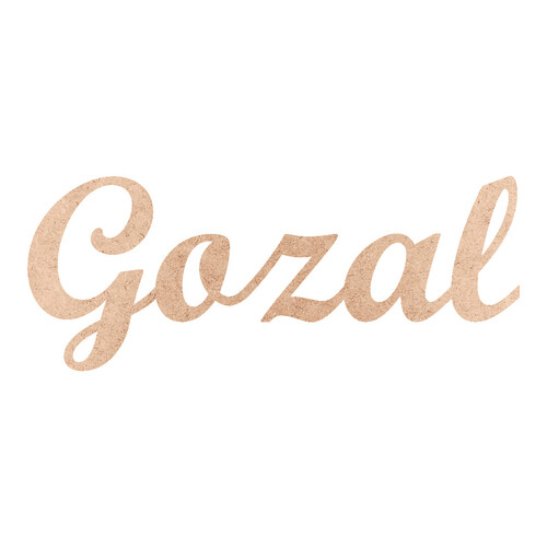 Recorte Gozal Script Mt Std / MDF 3mm