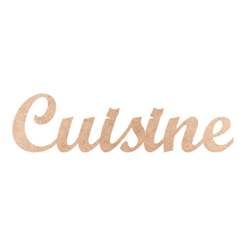 Recorte Cuisine Script Mt Std / MDF 3mm