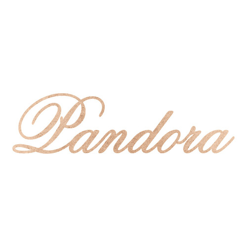 Recorte Pandora Old Script / MDF 3mm