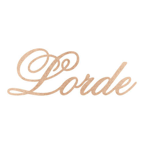 Recorte Lorde Old Script / MDF 3mm