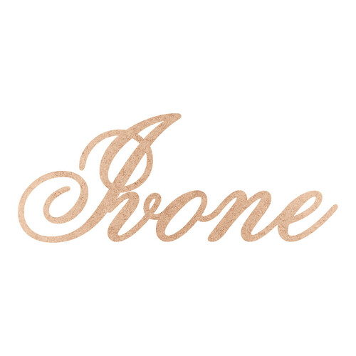 Recorte Ivone Old Script / MDF 3mm