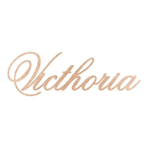 Recorte Victhoria Old Script / MDF 3mm