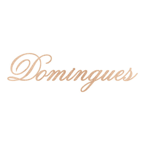 Recorte Domingues Old Script / MDF 3mm