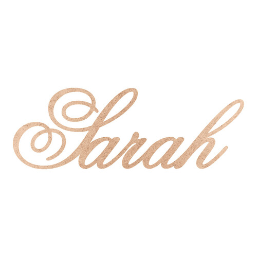 Recorte Sarah Old Script / MDF 3mm