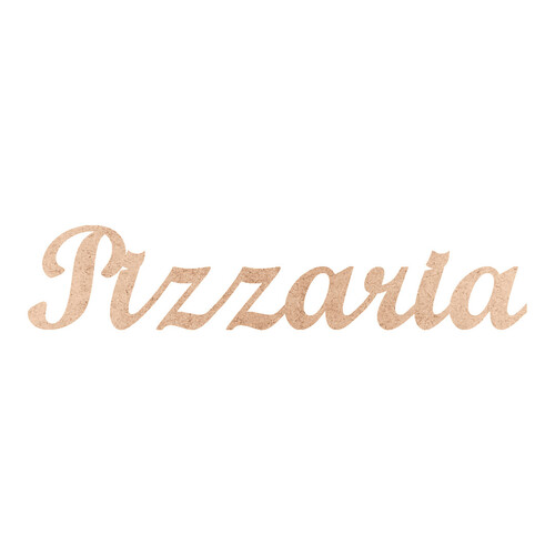 Recorte Pizzaria Script Mt Std / MDF 3mm