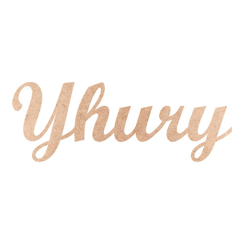 Recorte Yhury Script Mt Std / MDF 3mm