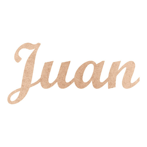 Recorte Juan Script Mt Std / MDF 3mm