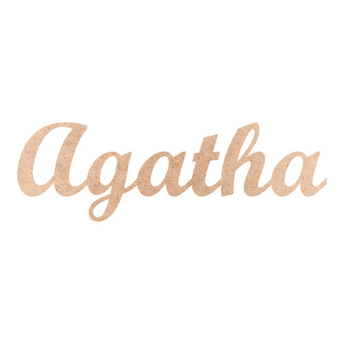 Recorte Agatha Script Mt Std / MDF 3mm