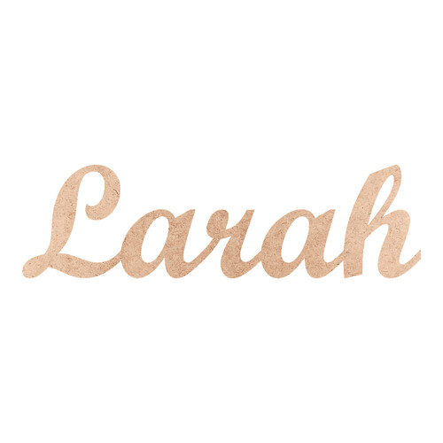 Recorte Larah Script Mt Std / MDF 3mm