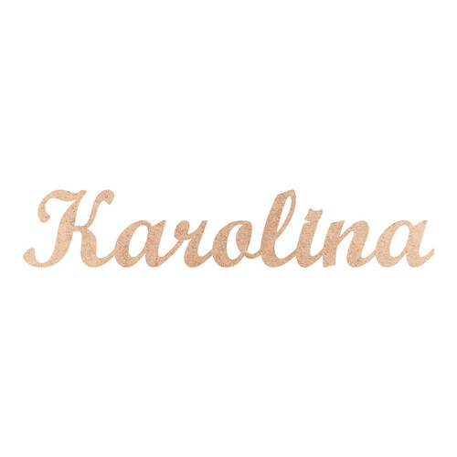 Recorte Karolina Script Mt Std / MDF 3mm