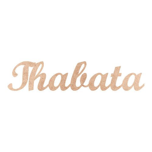 Recorte Thabata Script Mt Std / MDF 3mm