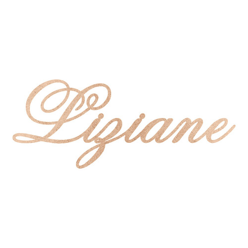 Recorte Liziane Old Script / MDF 3mm