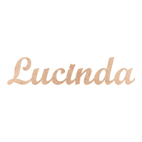 Recorte Lucinda Script Mt Std / MDF 3mm