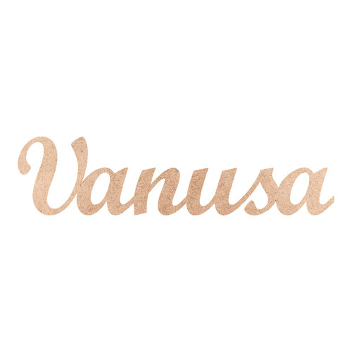 Recorte Vanusa Script Mt Std / MDF 3mm