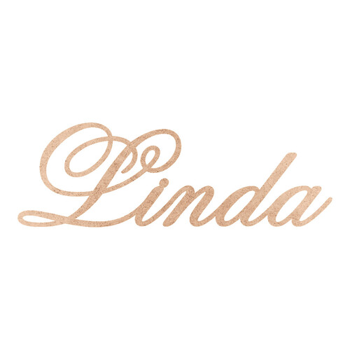 Recorte Linda Old Script / MDF 3mm