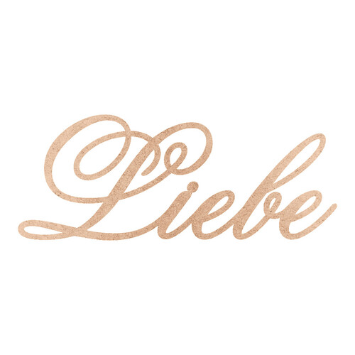 Recorte Liebe Old Script / MDF 3mm