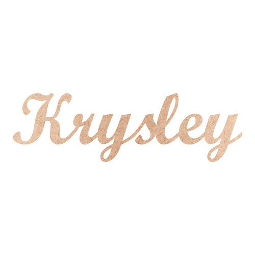 Recorte Krysley Script Mt Std / MDF 3mm