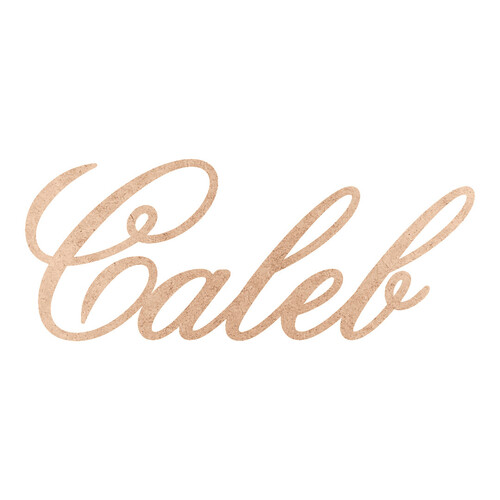 Recorte Caleb Old Script / MDF 3mm