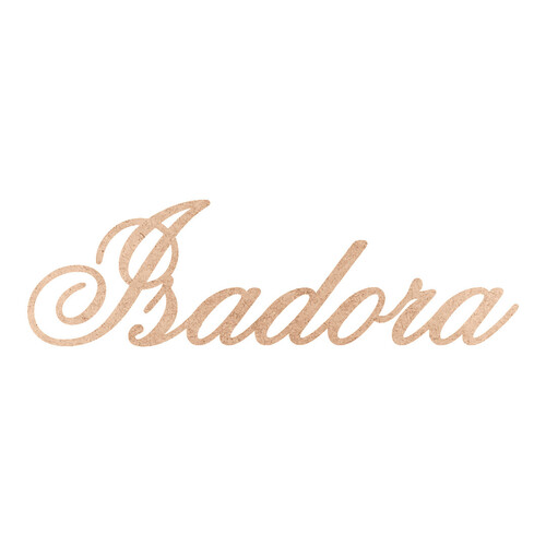 Recorte Isadora Old Script / MDF 3mm