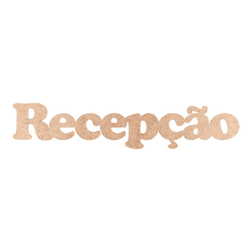 Recorte Recepção Cooper Black / MDF 3mm