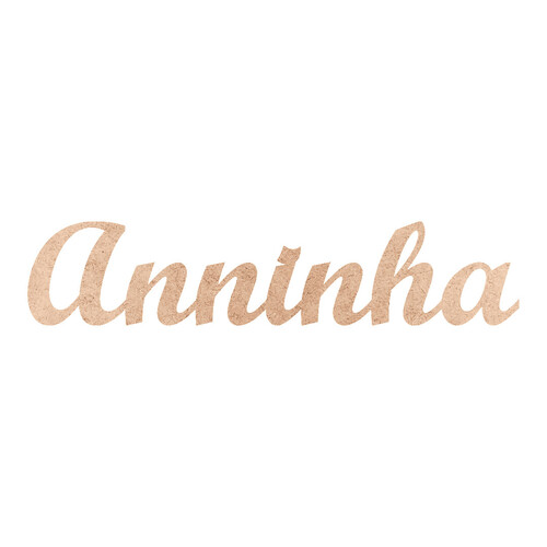 Recorte Anninha Script Mt Std / MDF 3mm