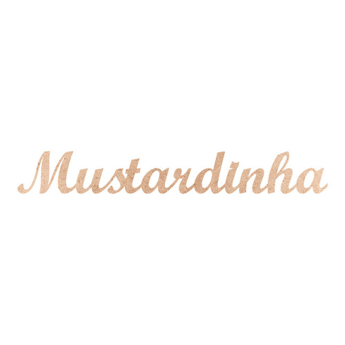 Recorte Mustardinha Script Mt Std / MDF 3mm