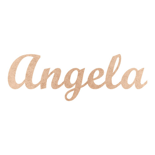 Recorte Angela Script Mt Std / MDF 3mm