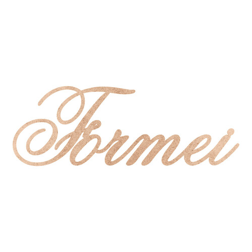 Recorte Formei Old Script / MDF 3mm