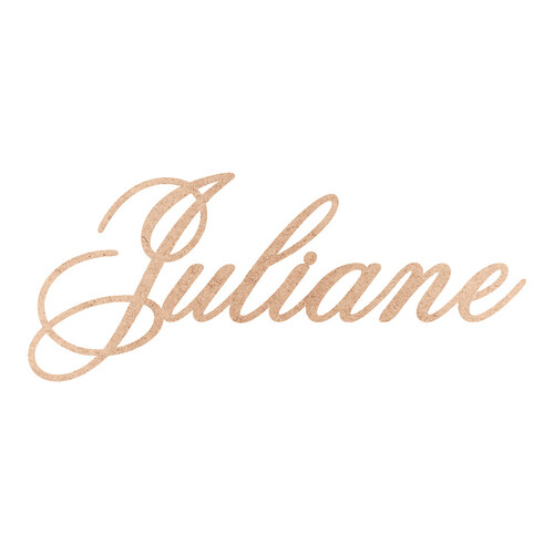 Recorte Juliane Old Script / MDF 3mm