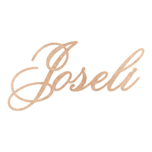 Recorte Joseli Old Script / MDF 3mm