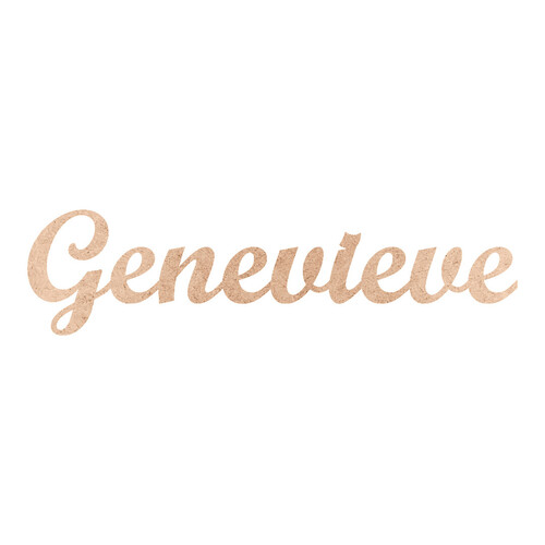 Recorte Genevieve Script Mt Std / MDF 3mm